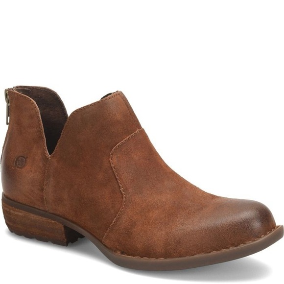 Born Kerri Distressed rust tobacco Brown Booties - Picture 2 of 14